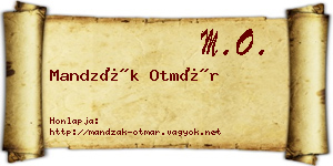 Mandzák Otmár névjegykártya